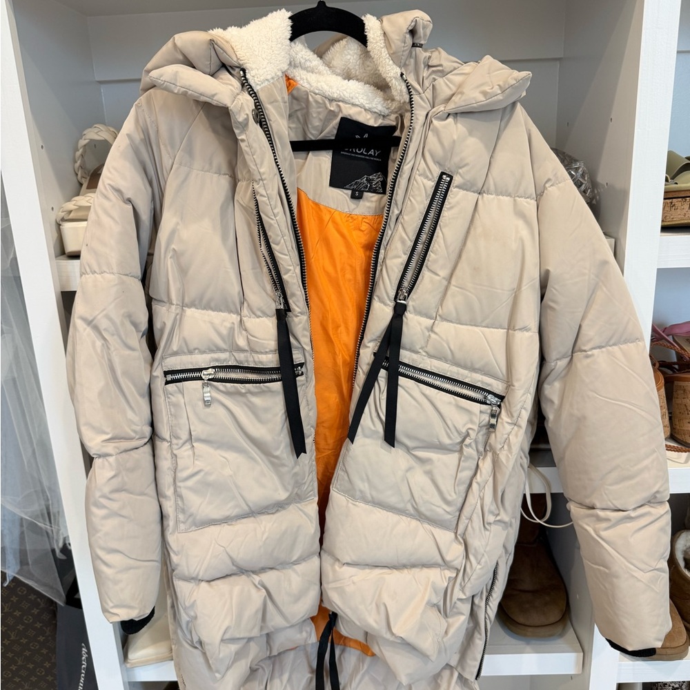 Orolay Puffer Jacket with Orange Lining